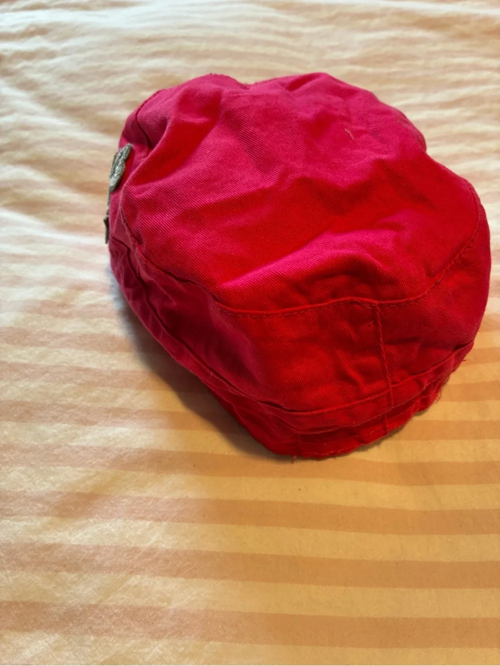 Kids Red Cotton Cap - Unbranded